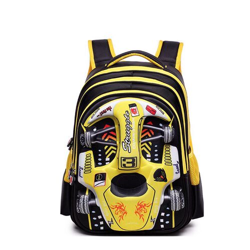 2023 Hot 3D EVA car children schoolbag racing Three dimensio