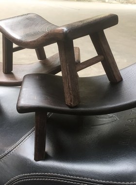 越南特色实木工艺品黑檀枕头养生保健颈椎硬枕红木凉枕小板凳