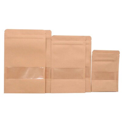 10Pack Small Gift Bags Paper Kraft Paper Candies Bags with Z