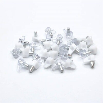 10/20pcs Transparent Shelf Studs Pegs Plastic Laminate Suppo