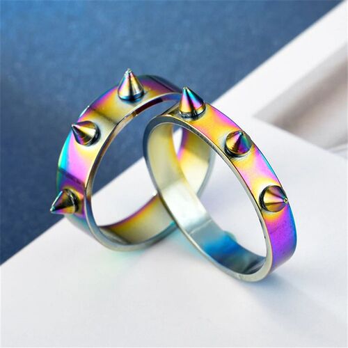 Hip Hop Self-defense Stainless Steel Ring Gothic Punk Style
