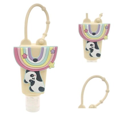 1 Pcs Cartoon Animal Cute Silicone Hand Sanitizer Pocketable