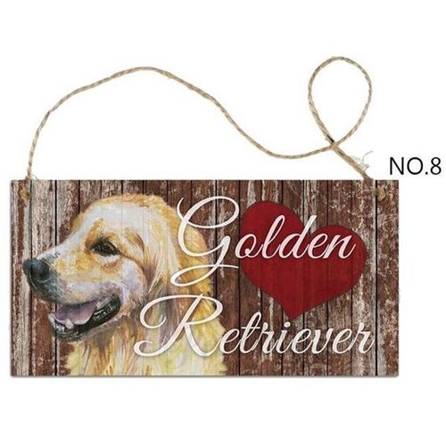 Dog Tags Rectangular Wooden Pet Tag Dog Accessories Lovely