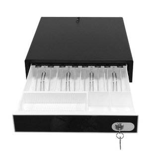 钱柜收银机钱箱 钢制钱箱 收款机钱箱 钱箱 六格三档锁