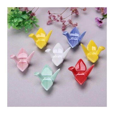 Ceramic paper crane Stick Rack Penholder Incense Burner Hold