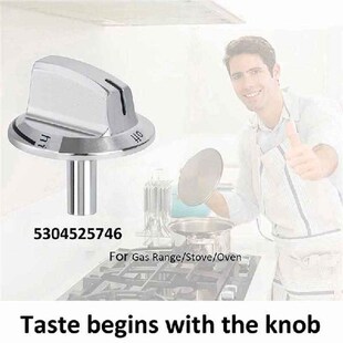 6 PCS Upgrade 5304525746 Long Stem Stove Knobs