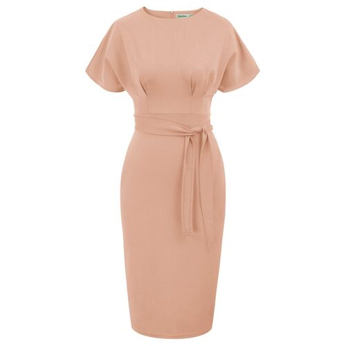 Womens Dresses Short Raglan Sleeve Pencil Dress Scoop Neck