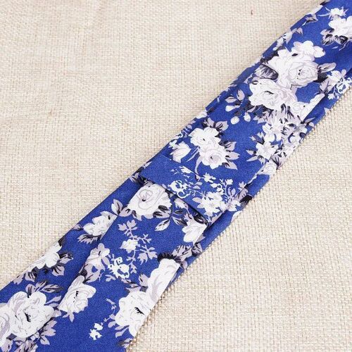 Classic Mens Flower Ties Handmade Cotton Tie For Men 6CM Na