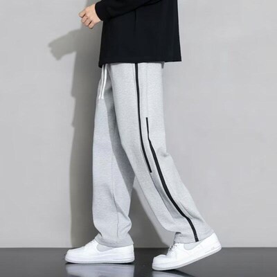 Pants Mens Spring an Autumn Fashion Bran Loose Mens Straig