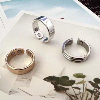 1 Pc Resizeable Magnetic Rings For Women Men Weight Loss Car