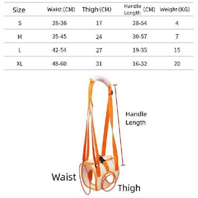 Adjustable Dog Sling Back Legs Hip Support Pet Accessories
