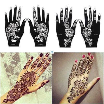 Henna Stencil Temporary Hand Tattoo Body Art Sticker