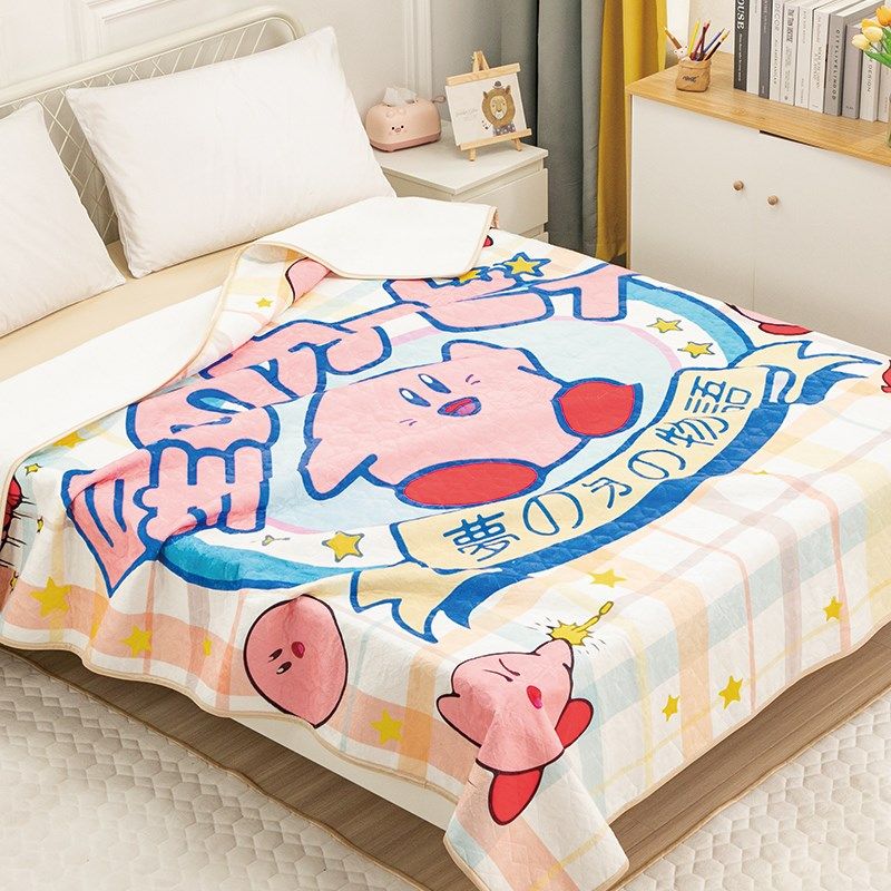 星之卡比毛毯游戏卡通印花办公室空调毯加厚儿童卧室小毯子,床上用品,休闲毯/毛毯/绒毯,淘宝优惠券,粉丝福利购,淘宝优惠卷