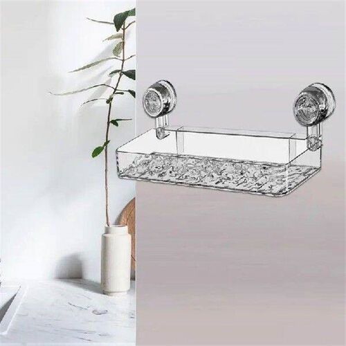 Shower Room Suction Cup Bathroom Storage Shelf Basket Home