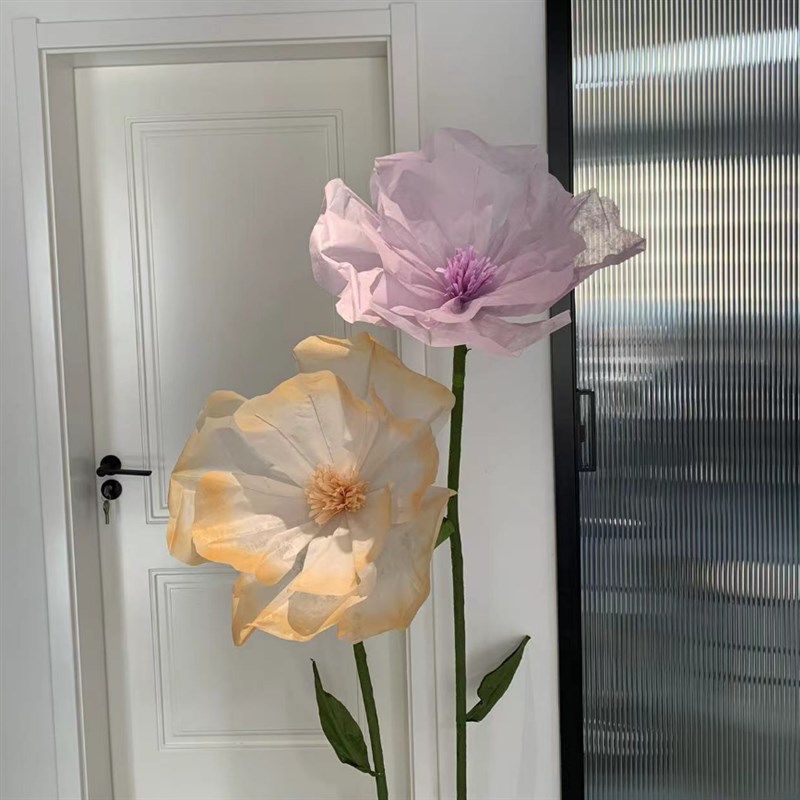 巨型纸艺仿真花大型虞美人纸花百合商场橱窗美陈布置婚礼舞台路引,节庆用品/礼品,婚庆绢花,淘宝优惠券,粉丝福利购,淘宝优惠卷