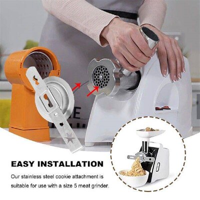 2 Pcs Cookie Press Attachment 8 Patterns with Connection