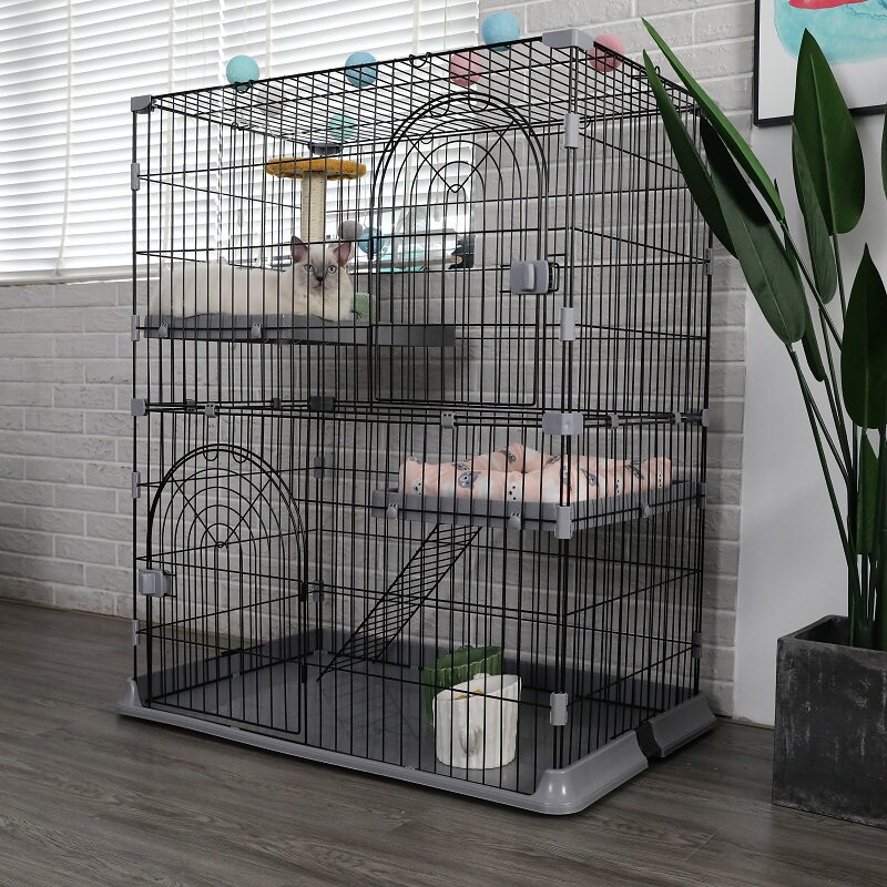 猫笼子超大自由空间猫咪家用小户型室内空笼豪华别墅大型猫笼两层