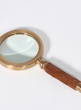 梵茜创意现室代马毛饰古铜色放装镜家居DW201029样大板房装饰摆件