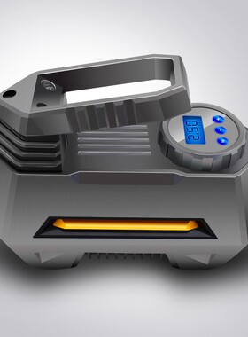 车载充气2泵率19792V电动大功显数带灯2缸汽车打气泵车用应急轮胎