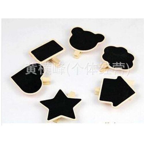 Mini wooden chalkboard shapes various Message folder chalkbo