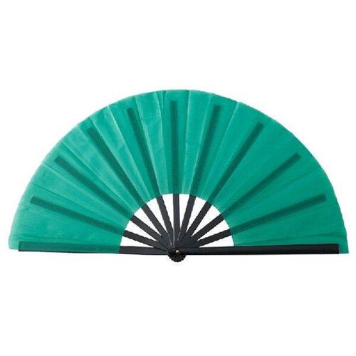10Inch Black Plastic Ribs Folding Hand Fan for Kung Fu and