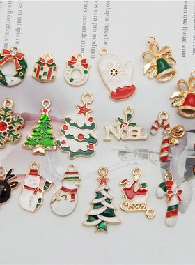 Julie Wang Enamel Christmas Charms Alloy Mixed Santa Claus r