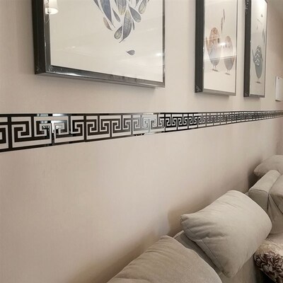 10Pc Acrylic with Adhesive Wall Decor Sticker Mirror for Liv