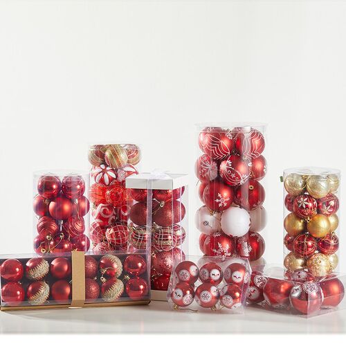 6/8cm red painting Christmas ball Christmas balls Christmas