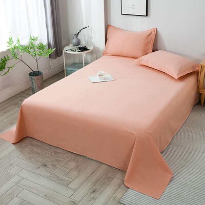 Nantong Washed Cotton Bed Sheet Single Piece Sanding Single
