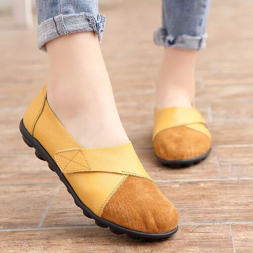 Loafers Women Flats Mixed Color Comfortable Non-Slip Plus Si