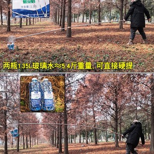 超硬加粗加厚不锈钢伸缩抄网杆伸缩杆捞鱼网兜七齿五齿灯笼叉