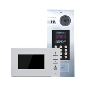 楼宇可视对讲门禁系统别墅门铃小区楼道开锁主机视频开门装饰智能