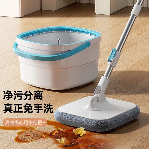 Hand free mop Household swivel mop拖把家用一拖净纯棉旋转懒人