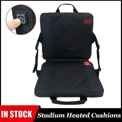 Portable  Foldable Heated Stadium Seat Cushion with 3 Speed