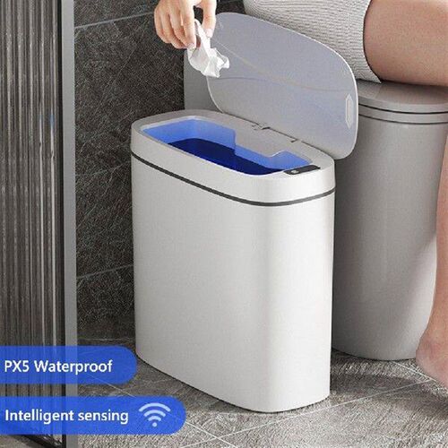 14L Smart Sensor Trash Can with Lid Intelligent Touchless