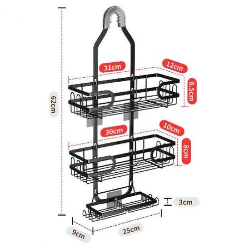 Hanging Shower Storage Rack Capacity Shower Organizer 3