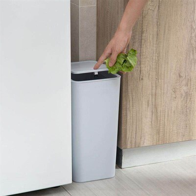 Rubbish Can Kitchen Toilet Trash with Press Lid Garbage Bin