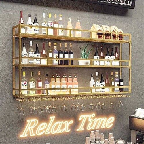 Nordic creative wine rack wall hanging wine cabinet bar