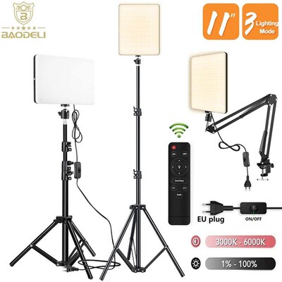 LED Fill Lamp Video Light Panel Bi-color 2700k-5700k Photogr