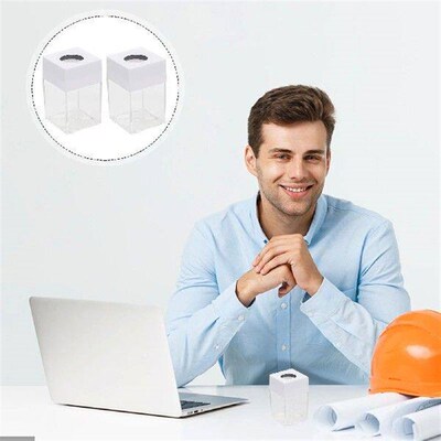 2 Pcs Paper Clip Storage Bucket Staples Dispensers Binder