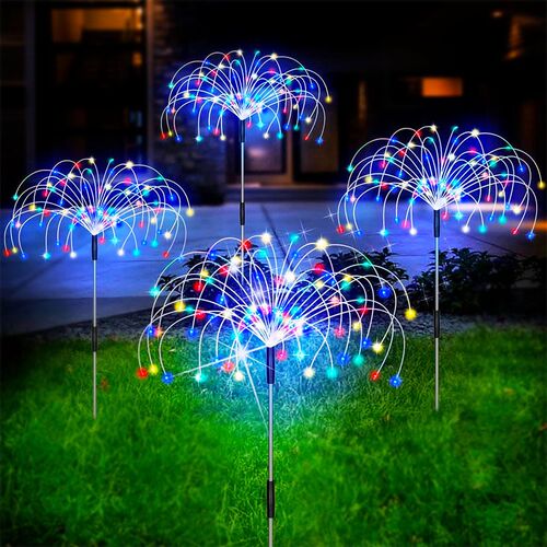 Solar Light Firework String Light Globe Dandelion Lamp For G
