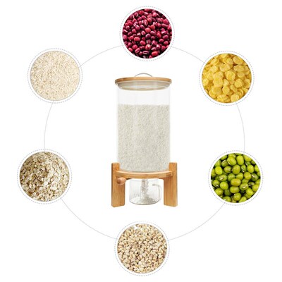 7.5L Creative Flour Cereal Airtight Container Rice Dispenser