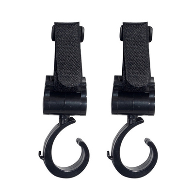 2pcs Baby Hanger Baby Bag Stroller Hooks Pram Rotate 360 Deg