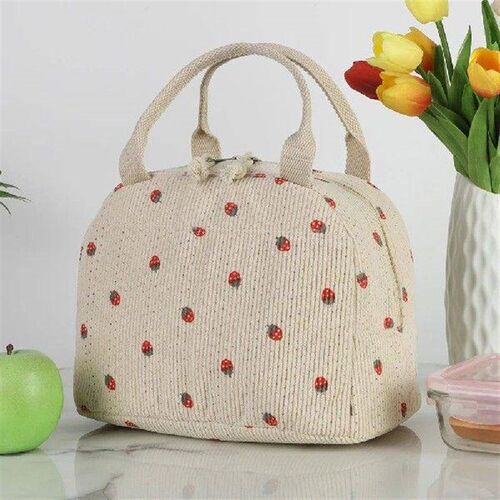 Lunch Bag for Women Corduroy Insulated Lunch Box Leakproof