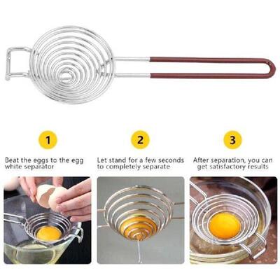 Egg Separator Long Handle Egg White Separator Food Grade