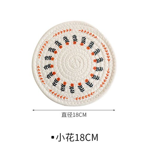 Nordic Style Cotton Weaved Heat Insulation MatHome Dining Ma