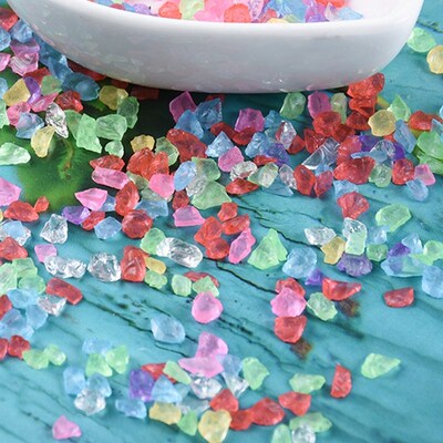 Beach Glass Beads DIY Crystal Epoxy Filler V Glue Insert Cry