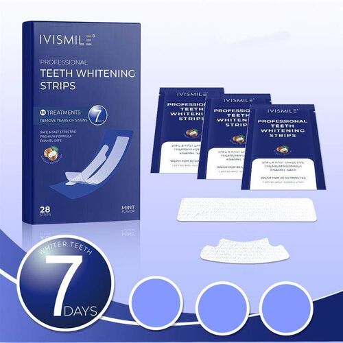 Natural Coconut Oil Sea Salt Tooth Whitening Strips Removing