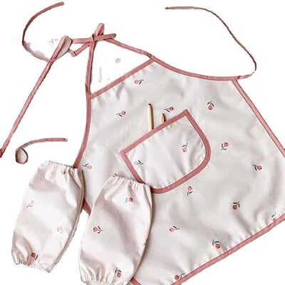 Baby children waterproof and dirty eating bib bear apron cuf