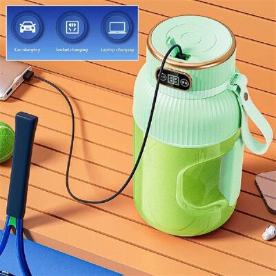 Juicing Cup For Indoor Outdoor Handheld Smoothie-Maker